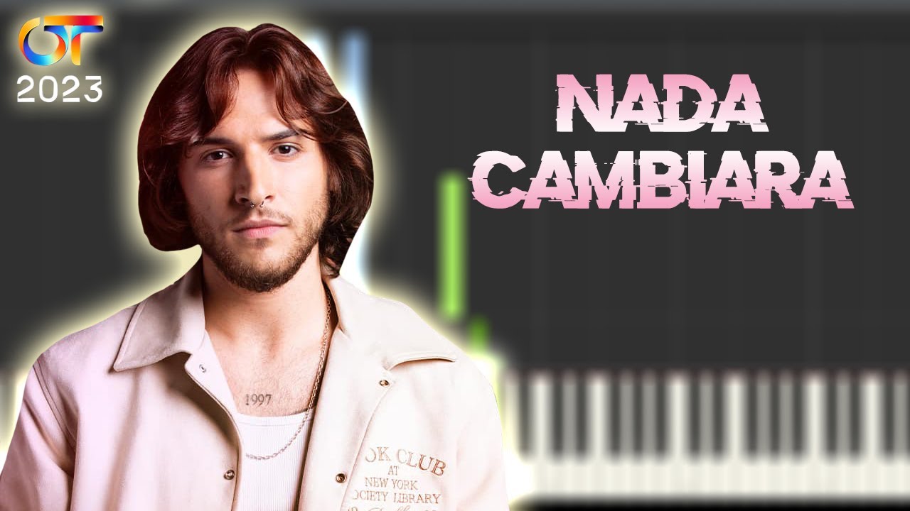 Nada Cambiará Mi Amor Por Ti - LUCAS | Instrumental Piano Tutorial / Partitura / Karaoke / MIDI