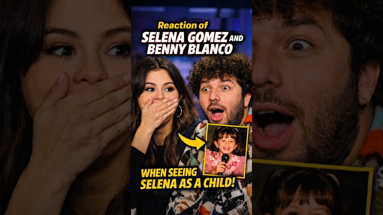 Reaction of Selena Gomez and Benny Blanco When Seeing Selena as a Child! #selenagomez
