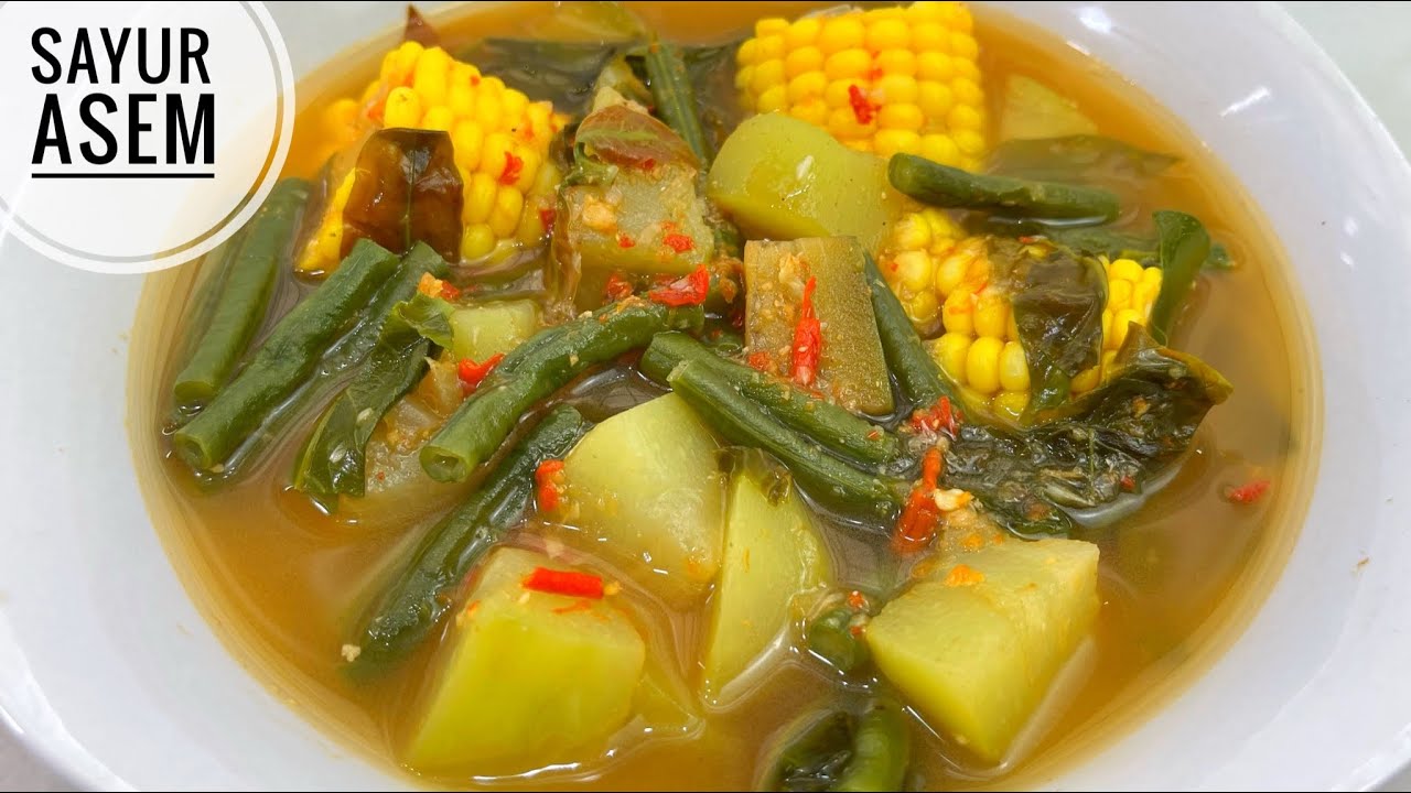RESEP SAYUR ASEM BUMBU ULEG SEGER  BANGET | IDE MENU BERBUKA PUASA