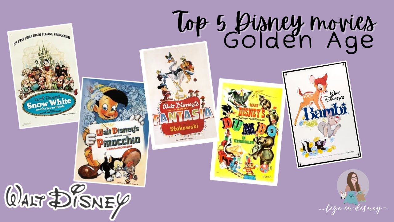 Рейтинг фильмов золотого века Disney 🎞️ | Топ-5 фильмов Disney