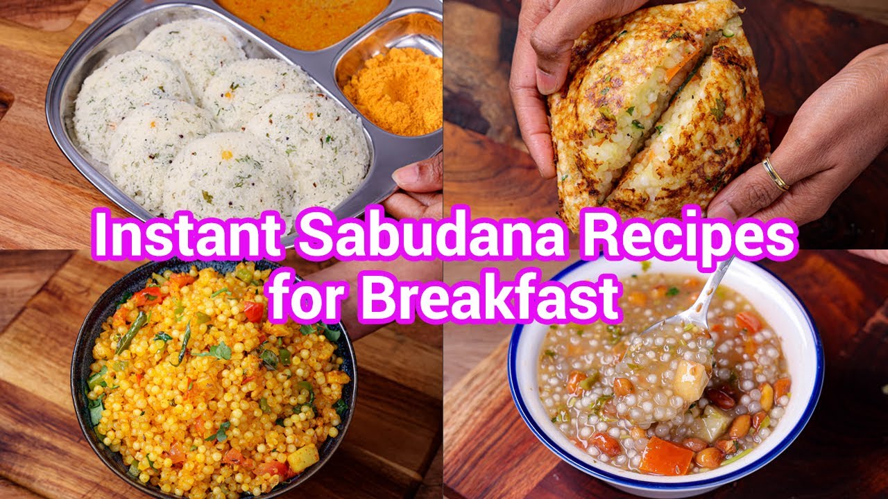 No Soaking Needed Instant Sabudana Recipes Busy Mornings | Sabudana Reinvented Instant Sago Recipes