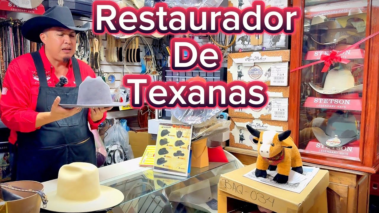 Restauración de Texanas con El Rey Cowboy en Juventino Rosas Guanajuato #hats #restauracion #Vaquero