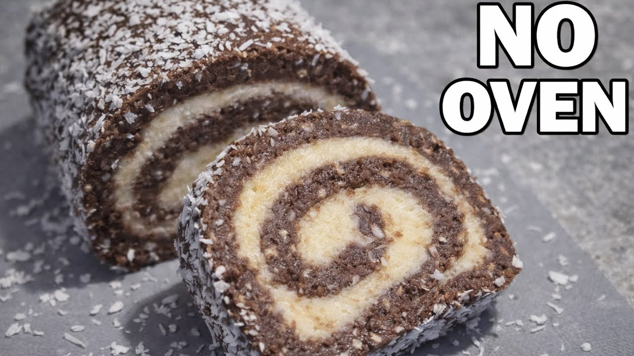 No-Bake, Coconut Rolls with Pistachio & Butter cream filling recipe | Ready in 20 Minutes