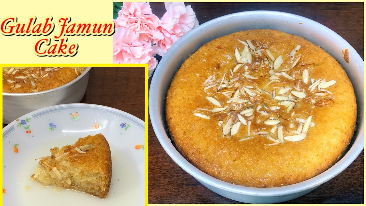 Gulab Jamun Cake recipe | Gulab Jamun mix cake | Cake with Gulab Jamun Mix |Eggless Gulab Jamun Cake