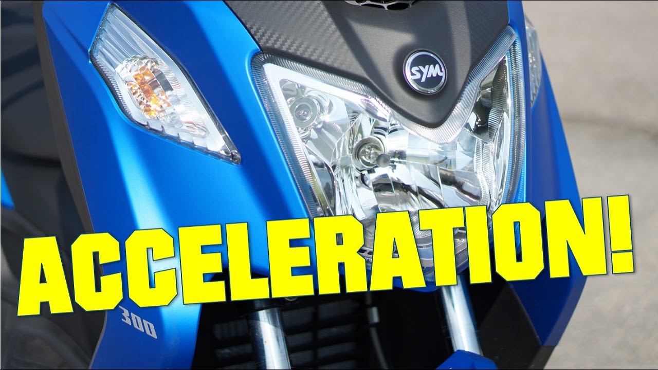 SYM Joymax Z 300 ACCELERATION!