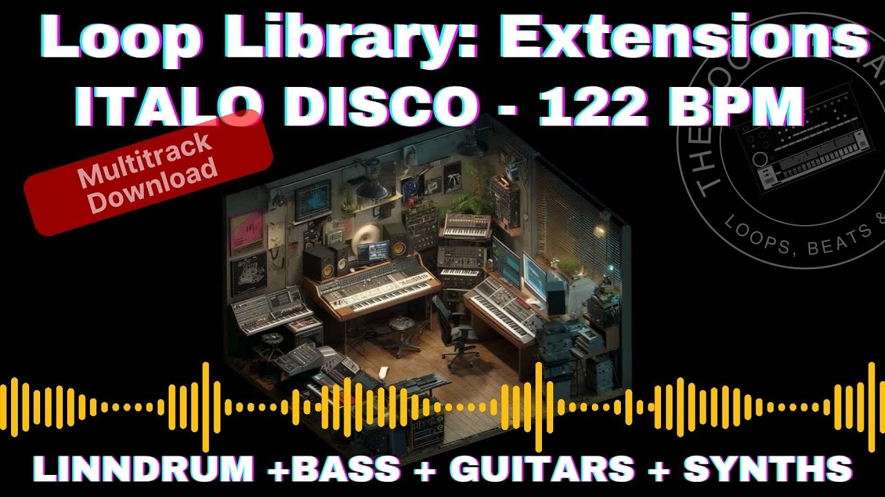 LOOP LIBRARY: EXTENSIONS - ITALO DISCO 122 BPM  LINNDRUM (MULTITRACK DOWNLOAD)
