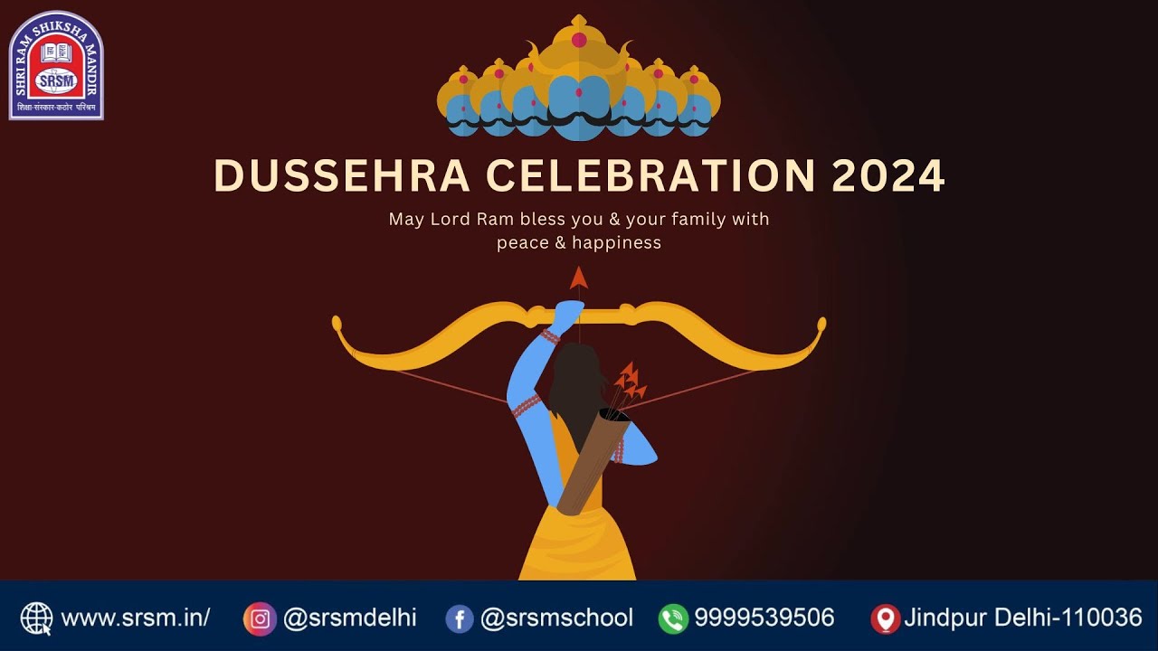 2024 Dussehra Celebration at Shri Ram Shiksha Mandir | A Powerful Message by Students |Jai Shri Ram!