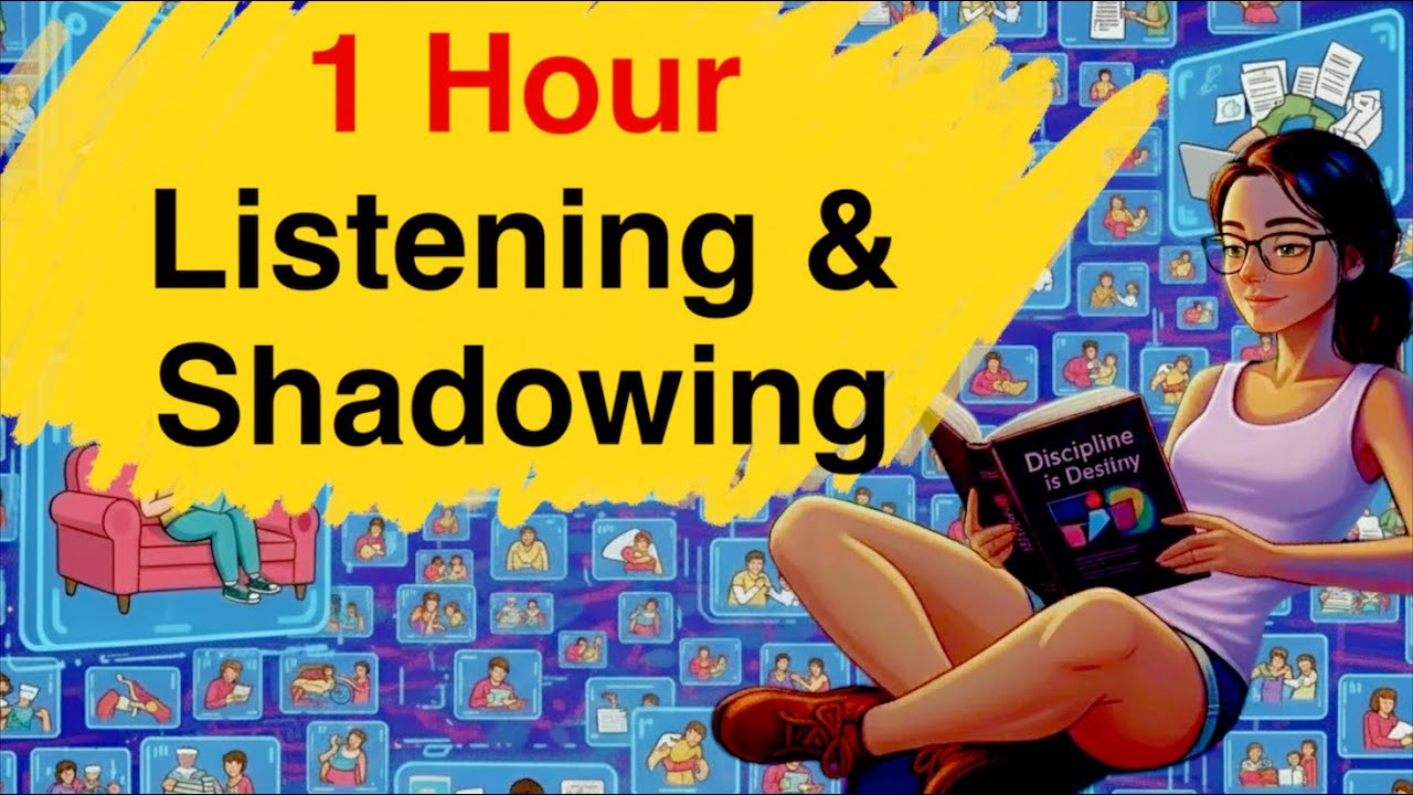 1 Hour Easy English Conversation Practice for A2–B1 Learners Shadowing Practice for Speaking Fluency
