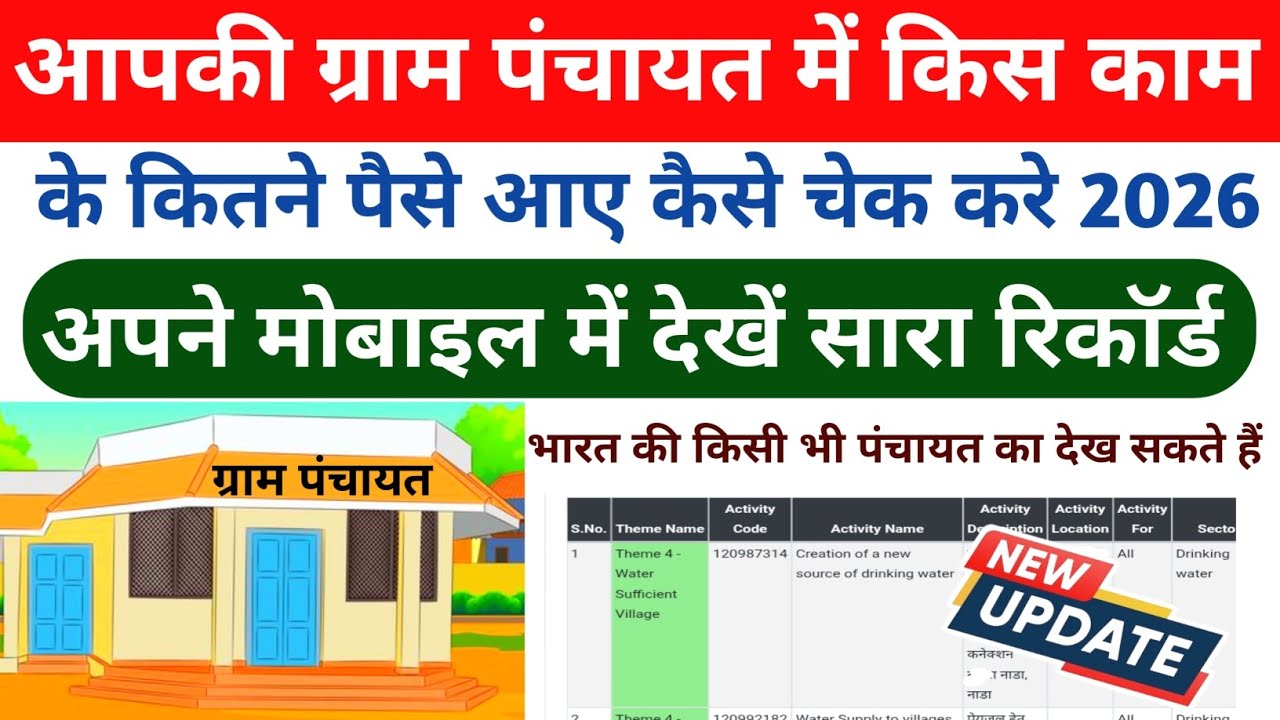 How to see how much money came into the Gram Panchayat | How to see the budget of your Gram Panch...