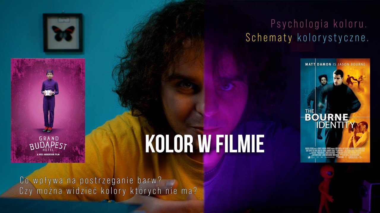Kolor w filmie. Psychologia koloru,  postrzeganie barw, schematy kolorystyczne i znaczenie kolorów.