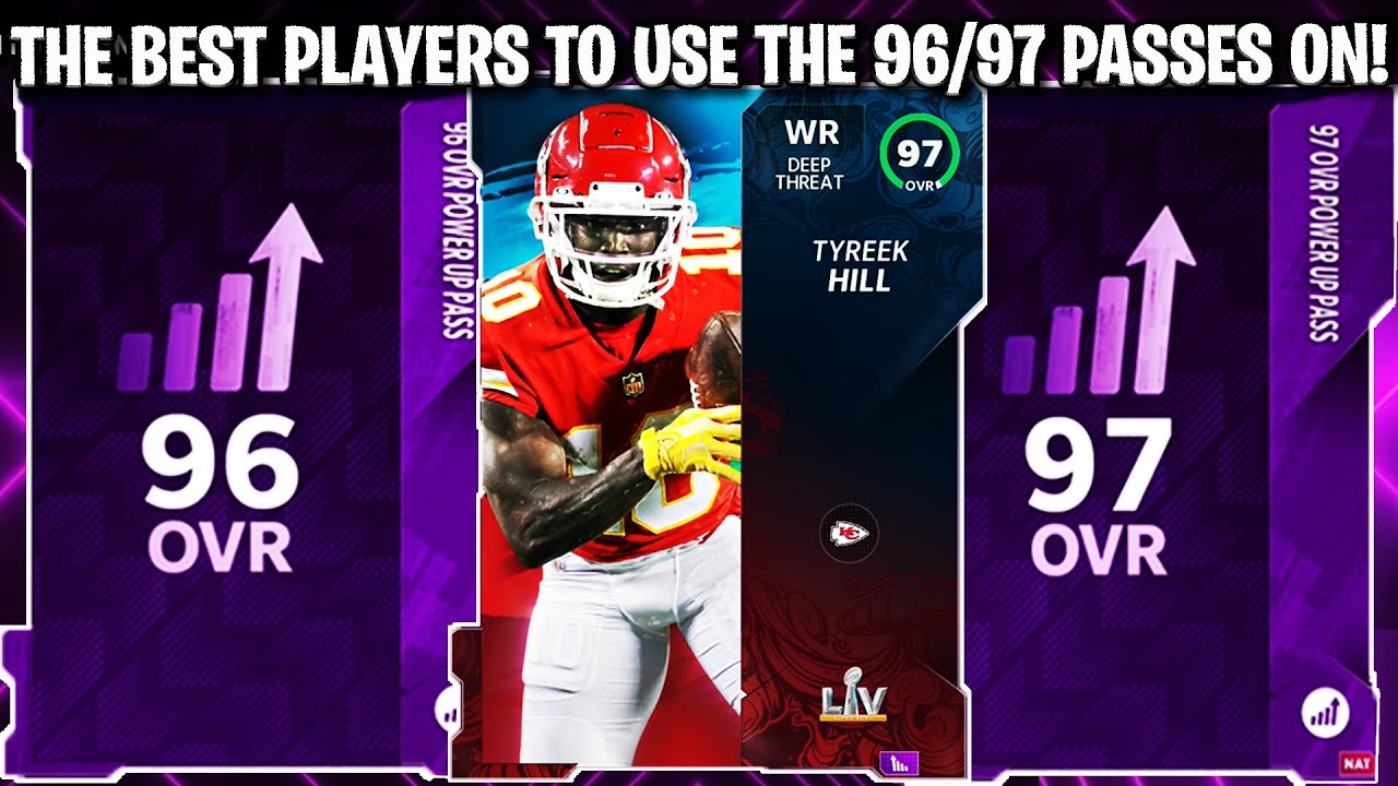 THE BEST PLAYERS TO USE THE 96 AND 97 OVERALL POWER UP PASSES ON! | MADDEN 21 ULTIMATE TEAM