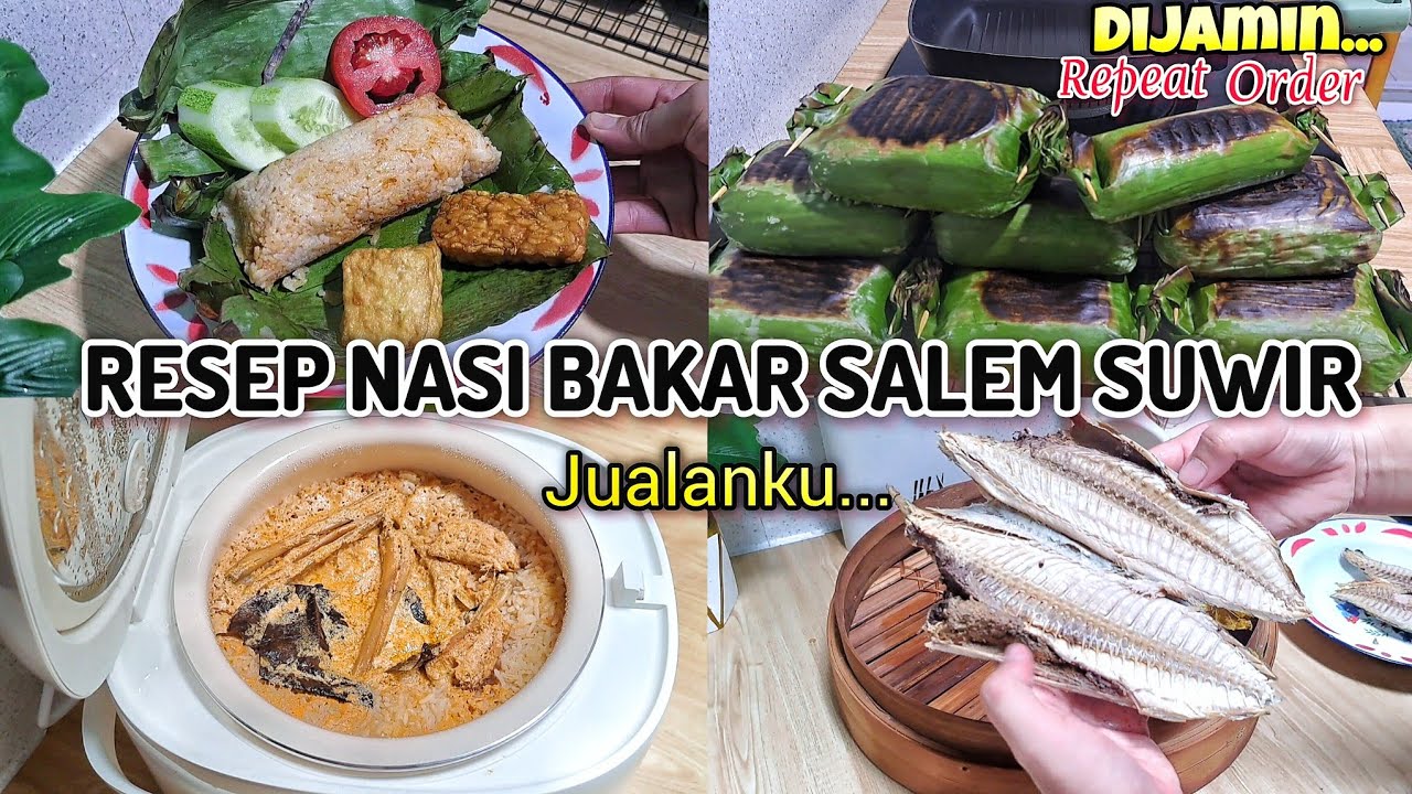 RESEP NASI BAKAR SALEM SUWIR JUALANKU || MECOO RICECOOKER LOW CARBO&LOW SUGAR#niahermanto#nasibakar