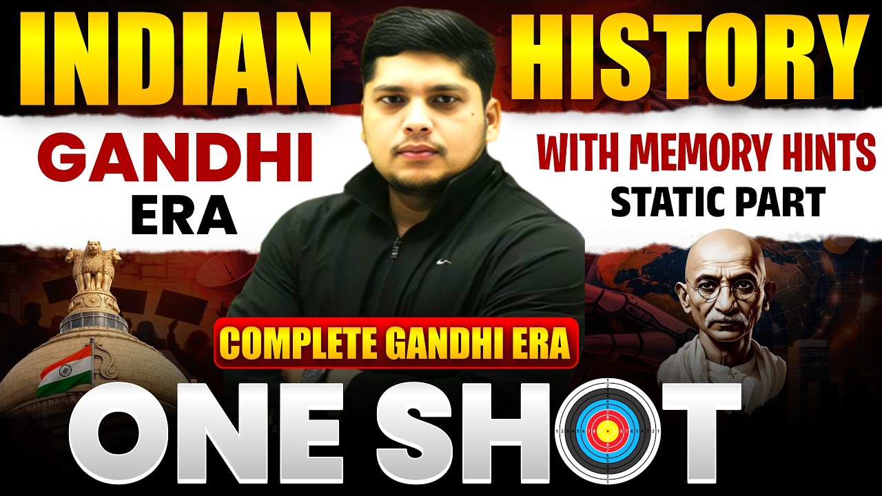 Gandhi Era Complete in One Shot I Full Revision with Tricks I Indian History I Alekh Sir