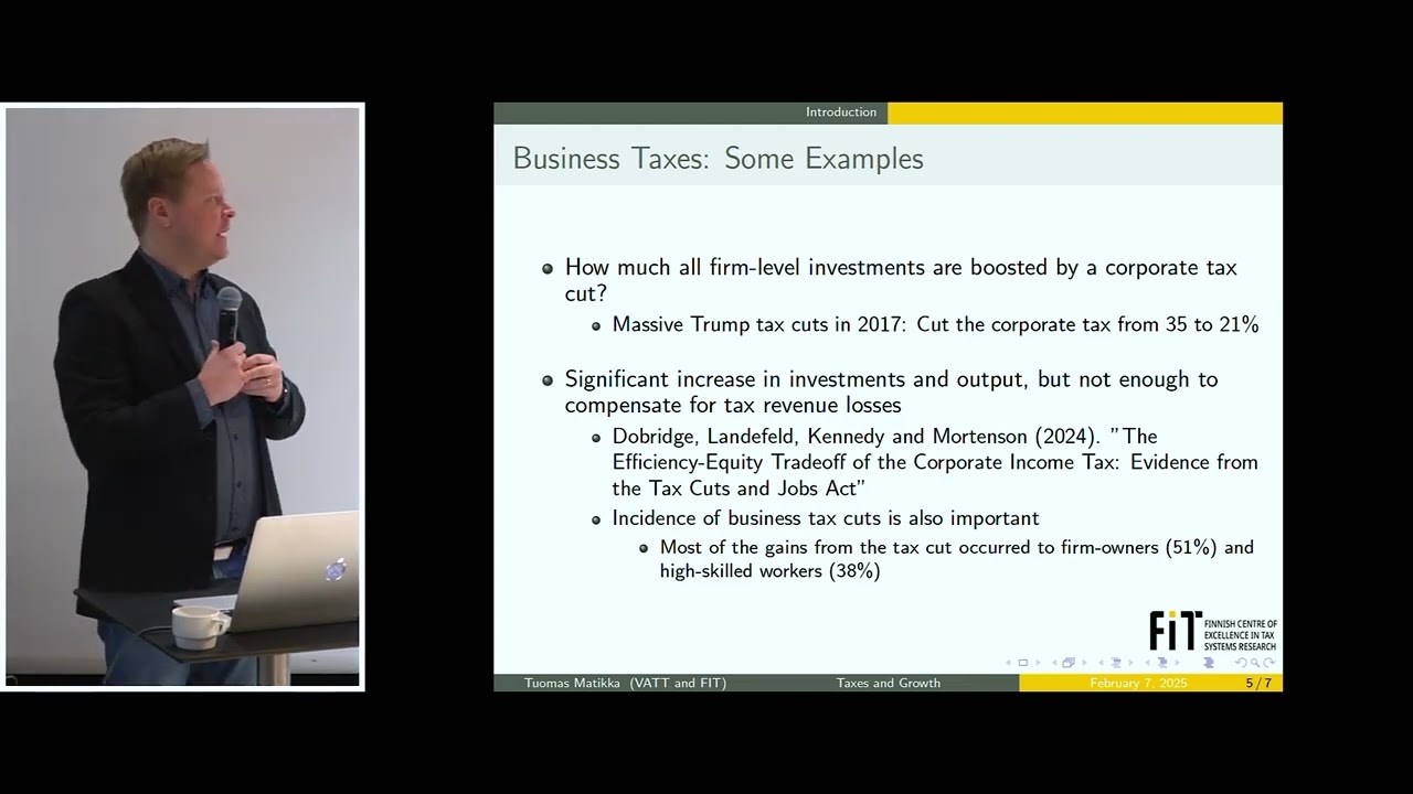 Tuomas Matikka - Business Taxes and Growth