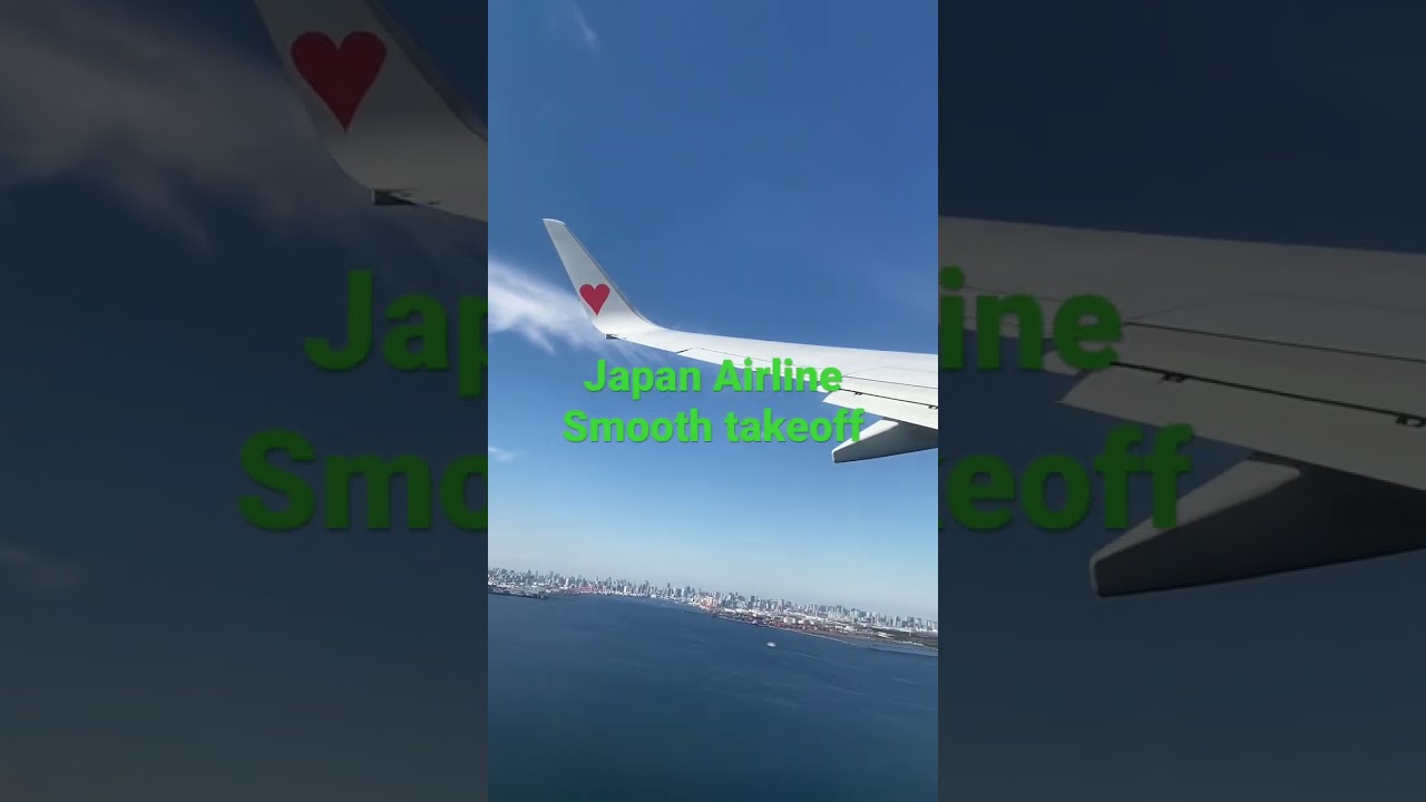 Japan Airline Smooth takeoff