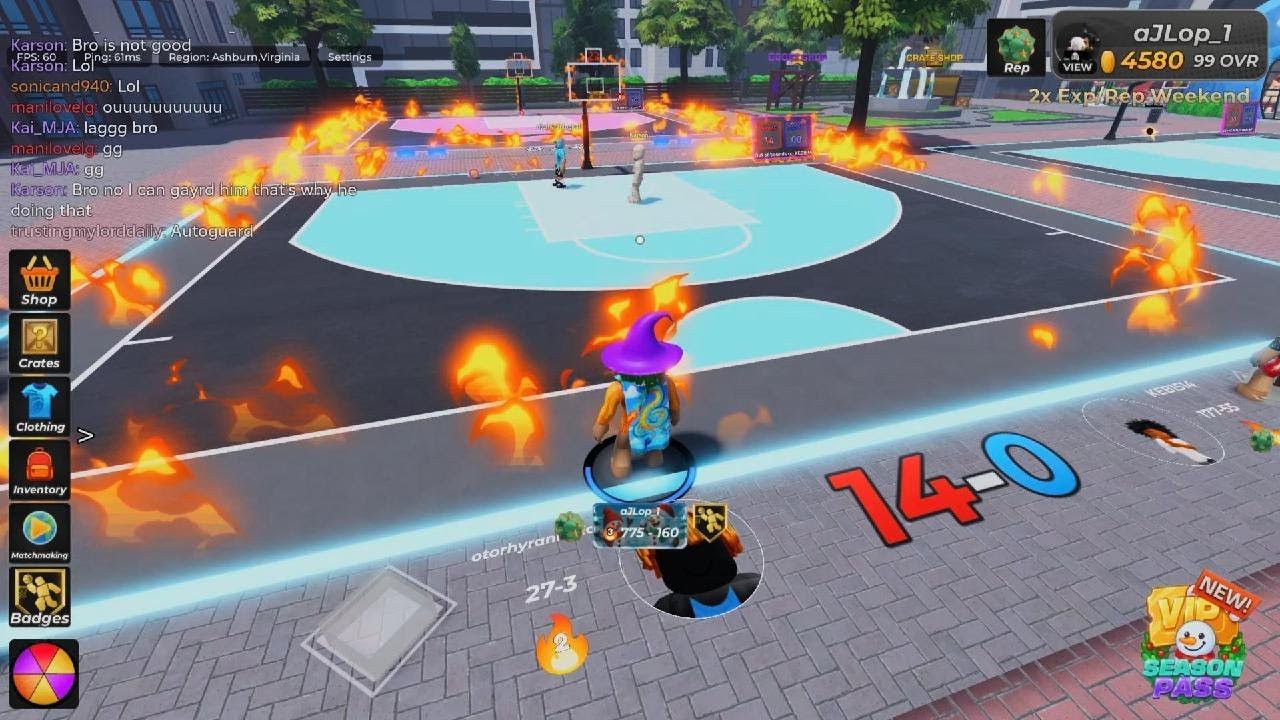 I was Playing Arcade basketball then heres a Hacker in this server hope he get banned