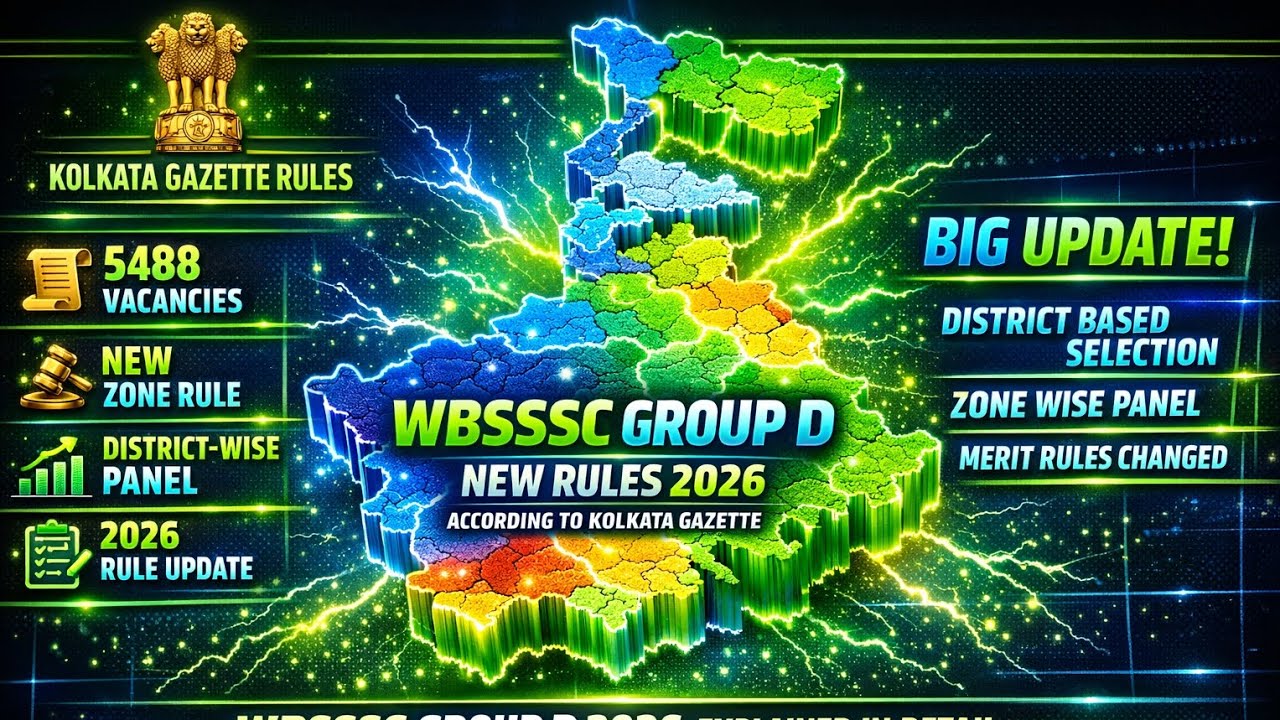WBSSC GROUP D NEW UPDATED RULES 2026 | As per KOLKATA GAZETTE ✅💥💯