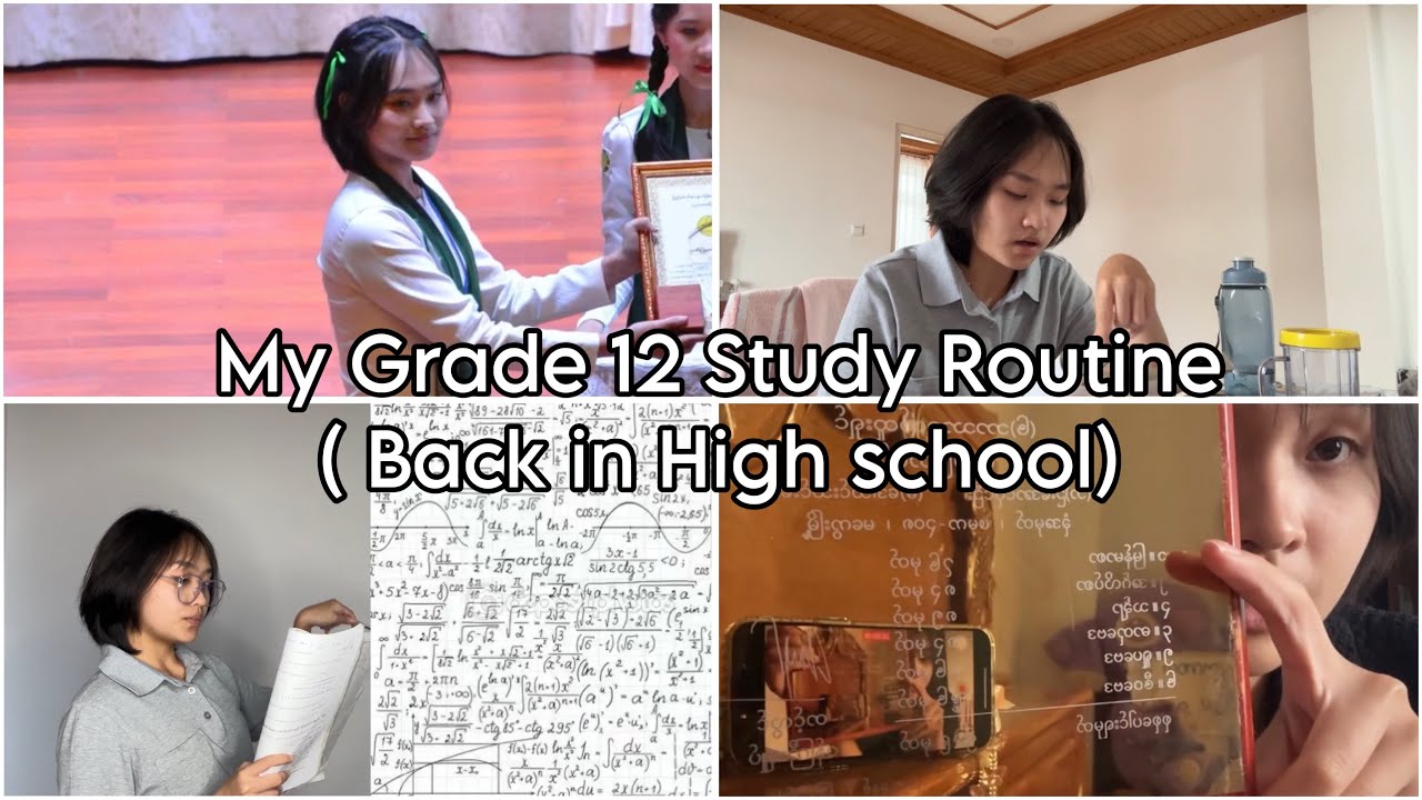 How I Studied in Grade 12 ( To get 6 Distinctions) + ဆု unboxing 