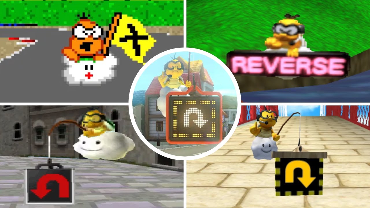 Evolution of Driving BACKWARDS in Mario Kart Games (1992 - 2022)