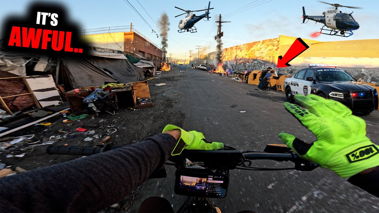 I found the most DANGEROUS street in LA.. then I rode down it.