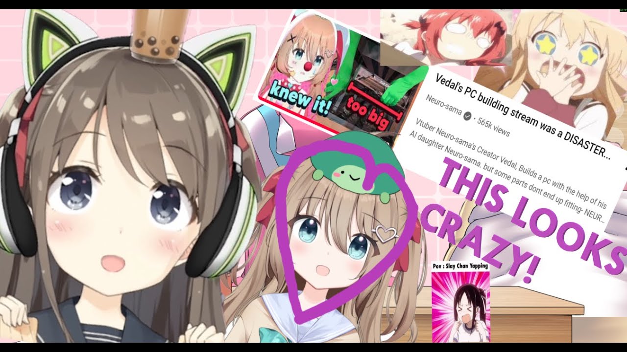 Yumi Reacts: Watching Vedal’s PC Build Fall Apart 💖😂