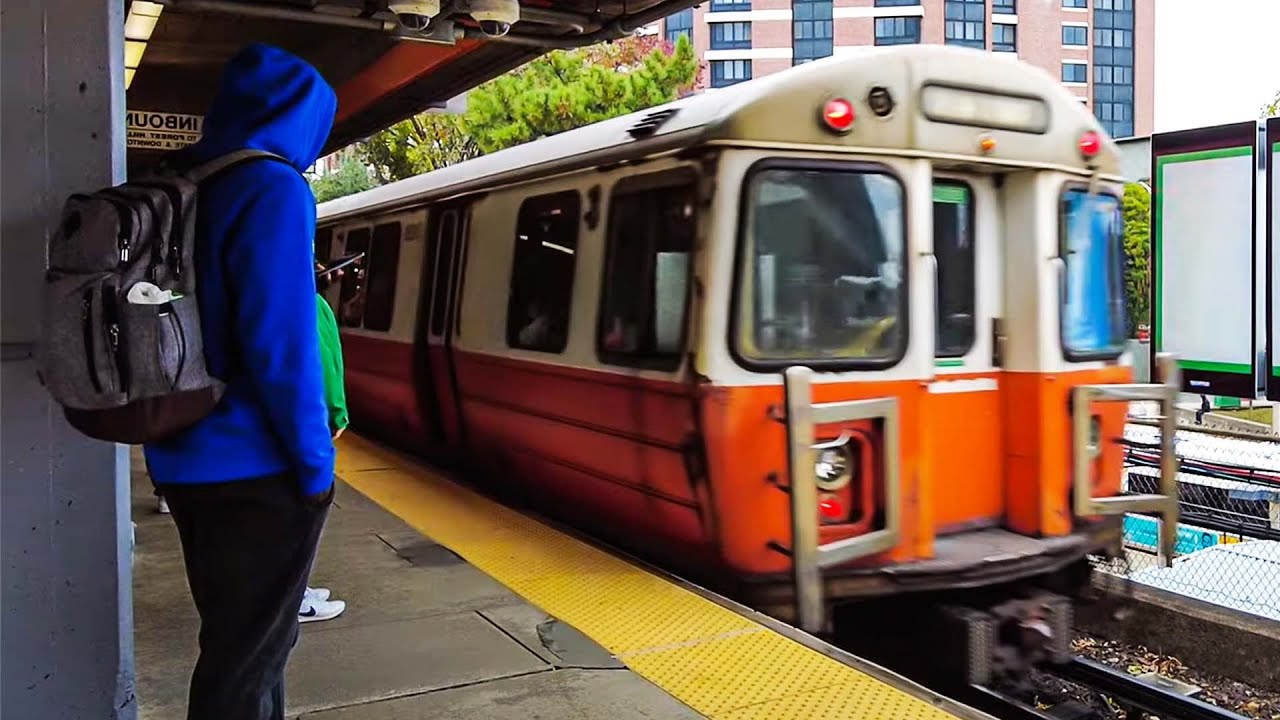 Riding the Boston Subway (The T) from Malden Center to Downtown Crossing