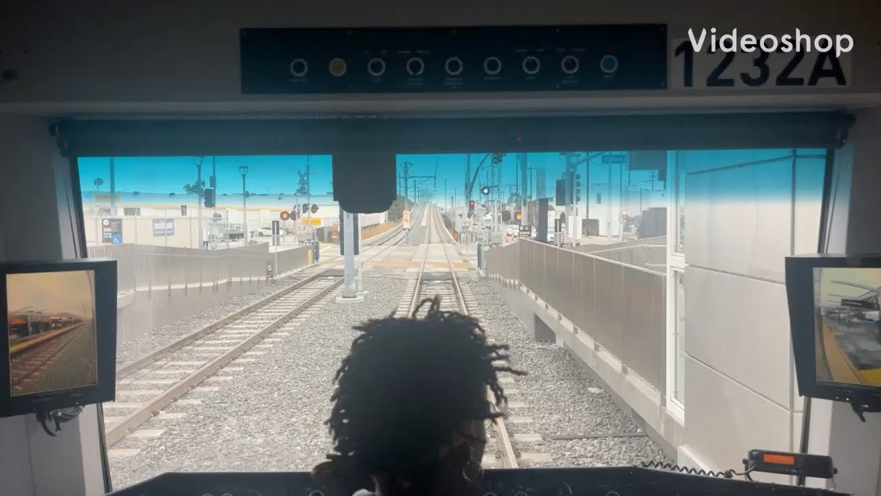 LA Metro K Line from Westchester/Veterans to Expo/Crenshaw P3010 cab view