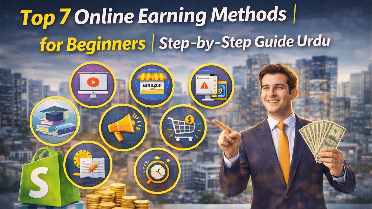 Top 7 Online Earning Methods for Beginners | Step-by-Step Guide Urdu
