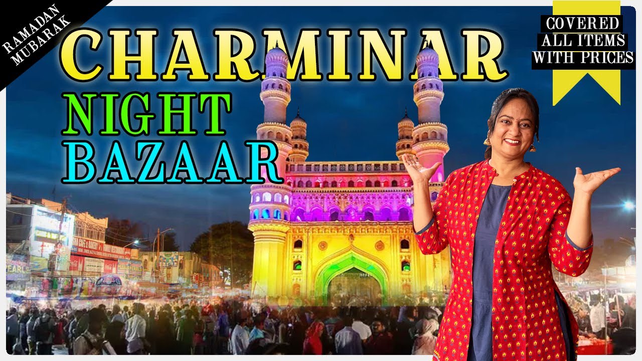 Charminar Night Bazaar 😍 || Charminar Night Shopping || Anu&rsquo;s Amazing Vlog