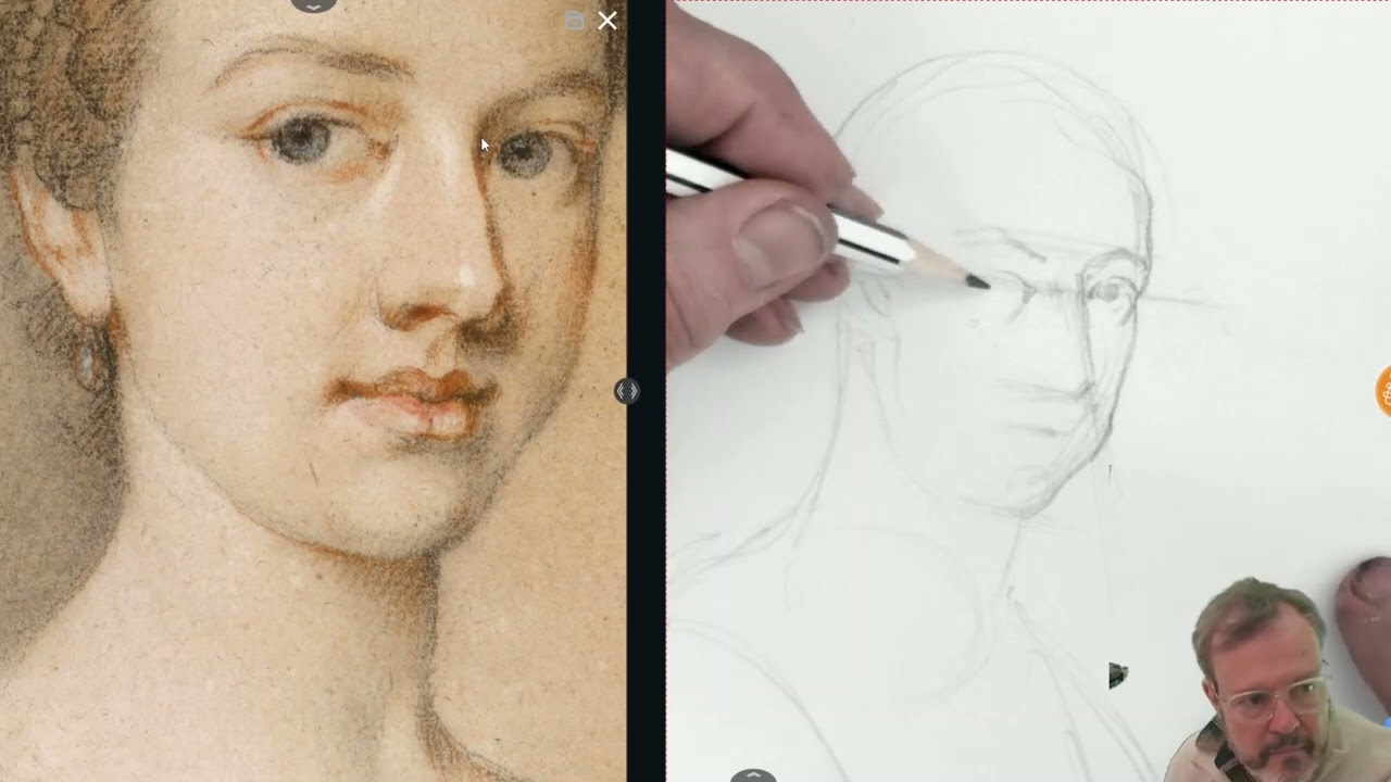 Copy a portrait by Jacobo Amigoni