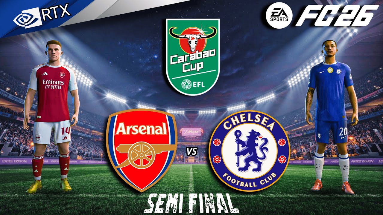 FC 26 - Arsenal vs Chelsea | Carabao Cup Semi Final Leg-2 Full Match | PC™ [4K60]