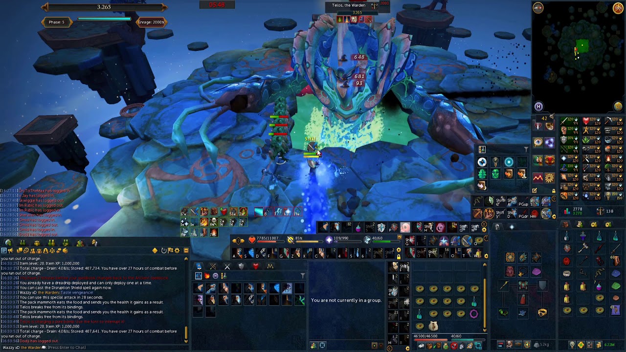 Loot from 100 4000% Telos kills
