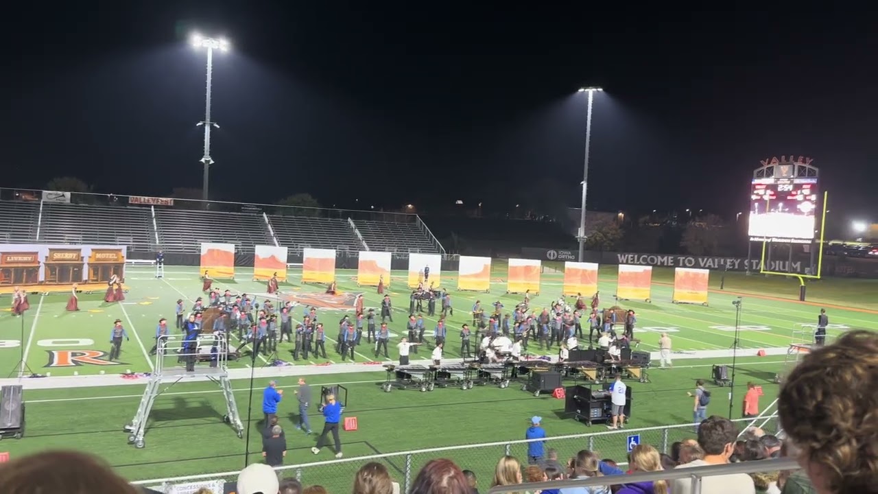 Waukee NW Royal Brigade marching band @Valley Fest 10/11/2025. ISU marching band 