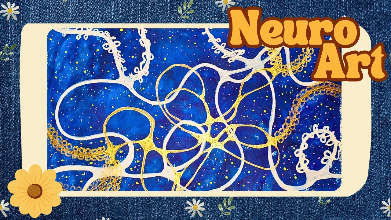 Cosmic Flow Art – Neurographic Painting Session | Relax & Draw