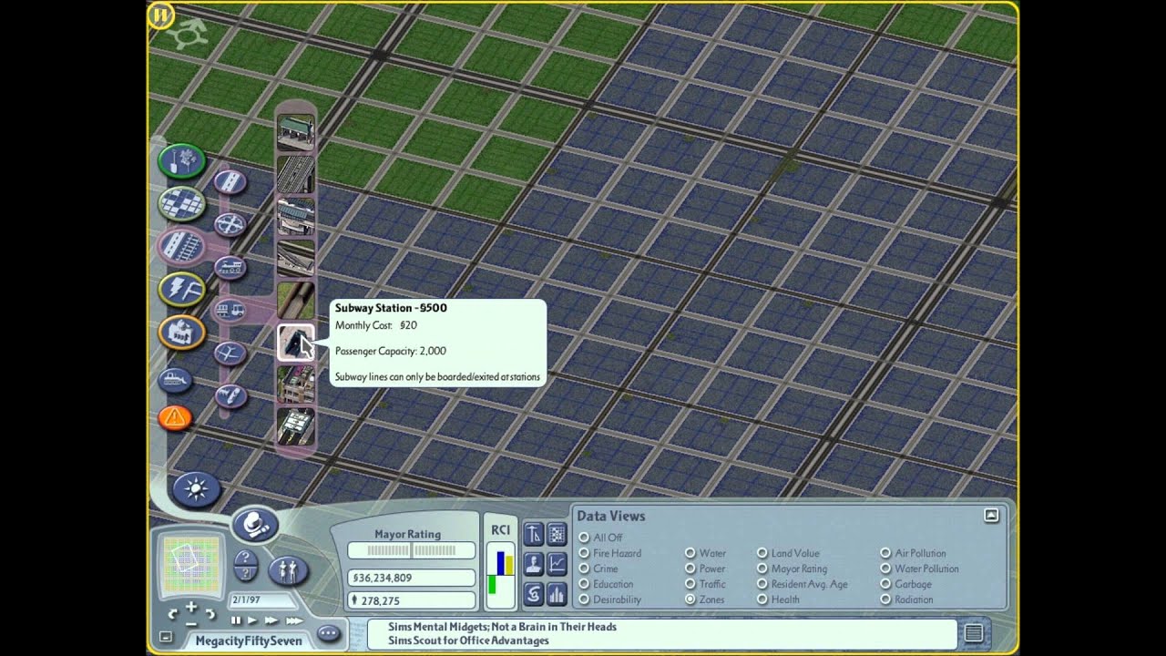 How to Build a Mega City Part Four: "Subways and Parks"