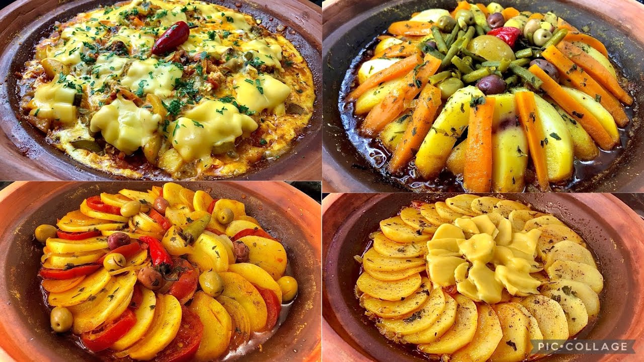 4 أنواع الطواجن⛔️ بدون لحم⛔️ديال الدراوش اقتصاديين معلكييين ماتشبعووووش منهم كيوجدو فرمشة عين