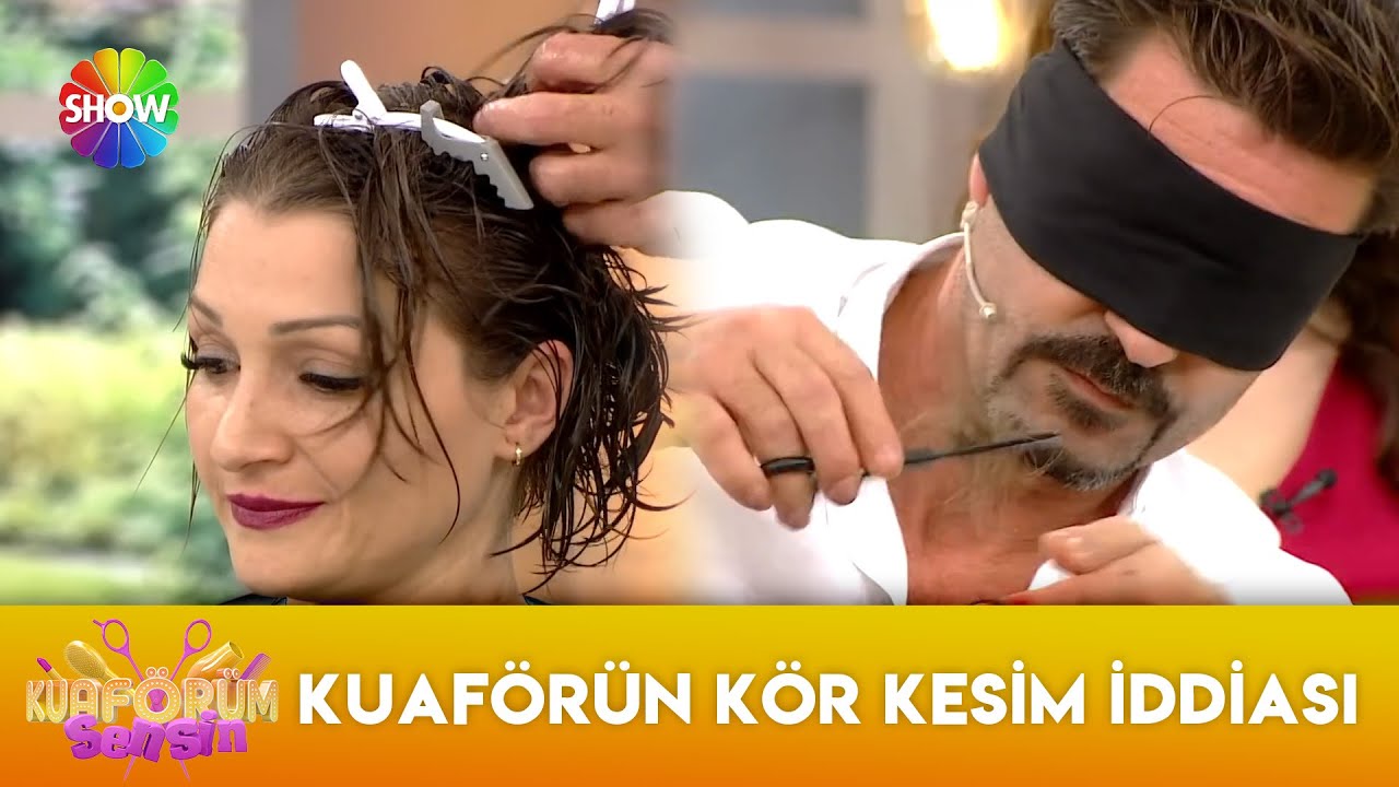 Ramazan'dan gözü kapalı saç kesim şovu | Kuaförüm Sensin 22. Bölüm