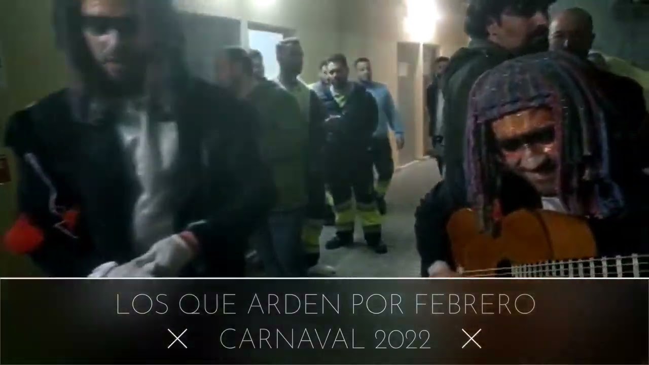Los que arden por febrero - Presentación en camerinos