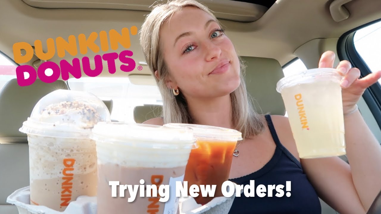 Trying My Subscribers Favorite Dunkin Drinks!
