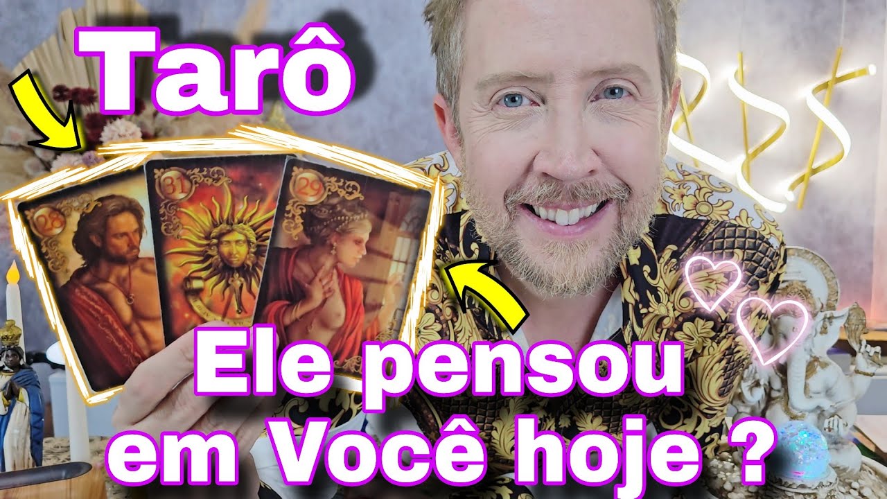 ELE PENSOU EM VOCÊ HOJE ? O QUE PENSOU ? Tarô de hoje,rei do oráculo hoje,bubatarohoje,elepensaemmim