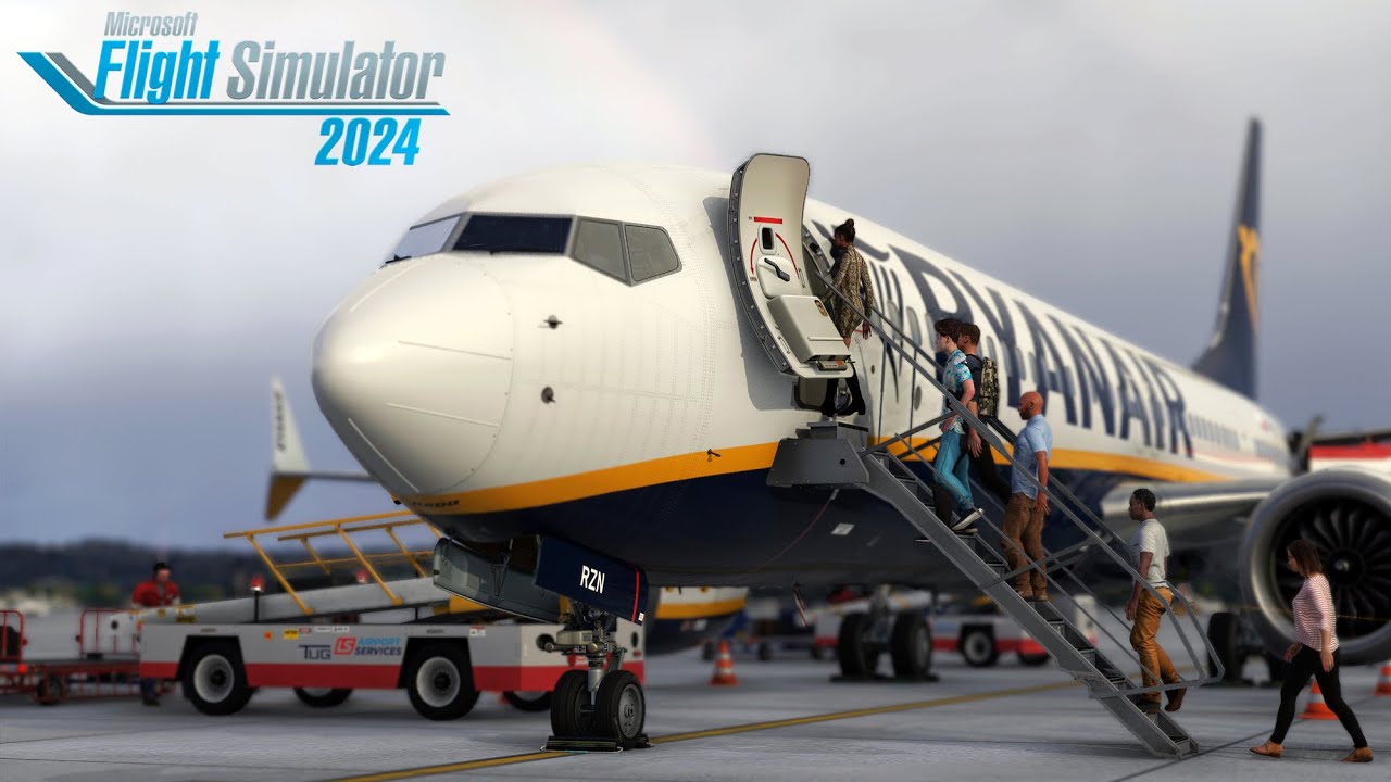 FS2024 | HUES Ryanair 737-8200 Mod для iFly | Из Кракова в Бристоль