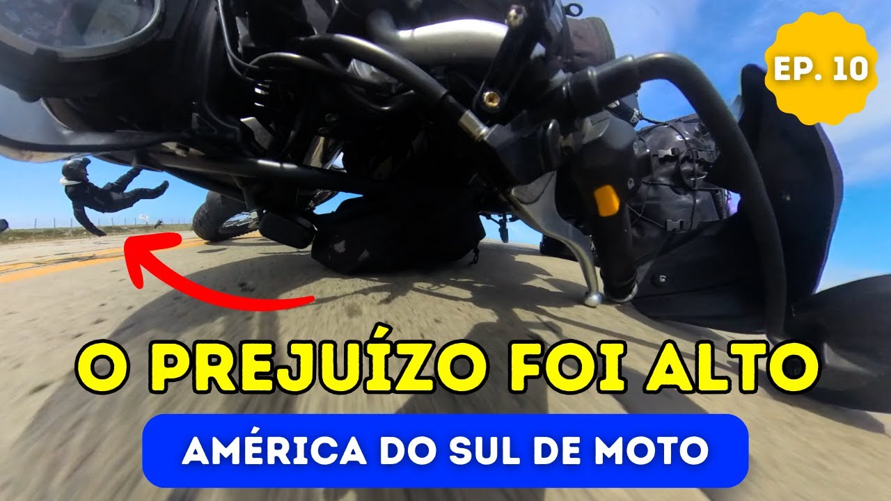 Sofremos um ACIDENTE de MOTO no CHILE - Ep. 10