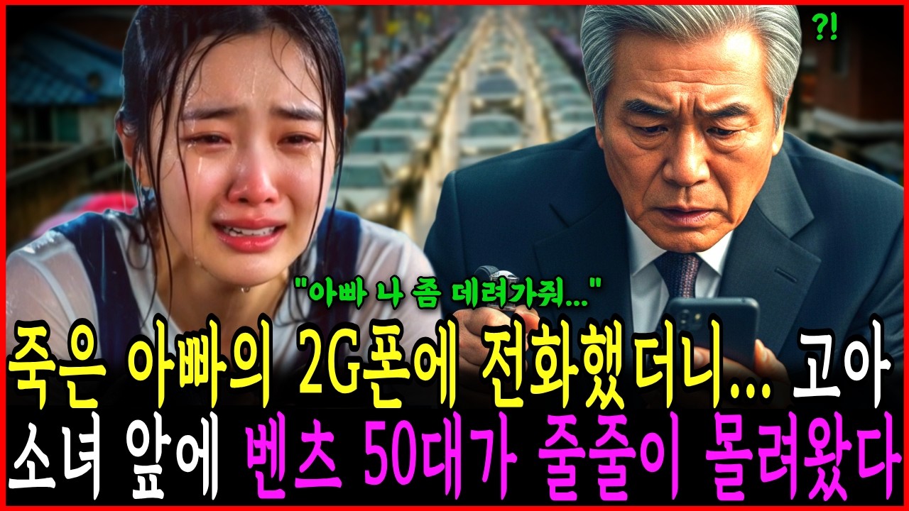 죽은 아빠의 2G폰에 전화했더니 고아소녀 앞에 벤츠 50대가 줄줄이 몰려왔다ㅣ노후사연ㅣ감동사연ㅣ사연라디오ㅣ오디오북