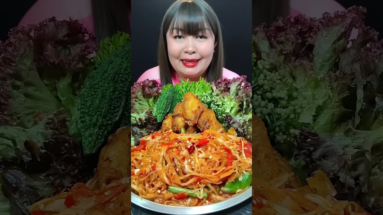 ส้มตำ ปีกไก่ทอดน้ำปลา ข้าวเหนียว อร่อยเข้ากันสุดๆ @ตั้งใจกิน