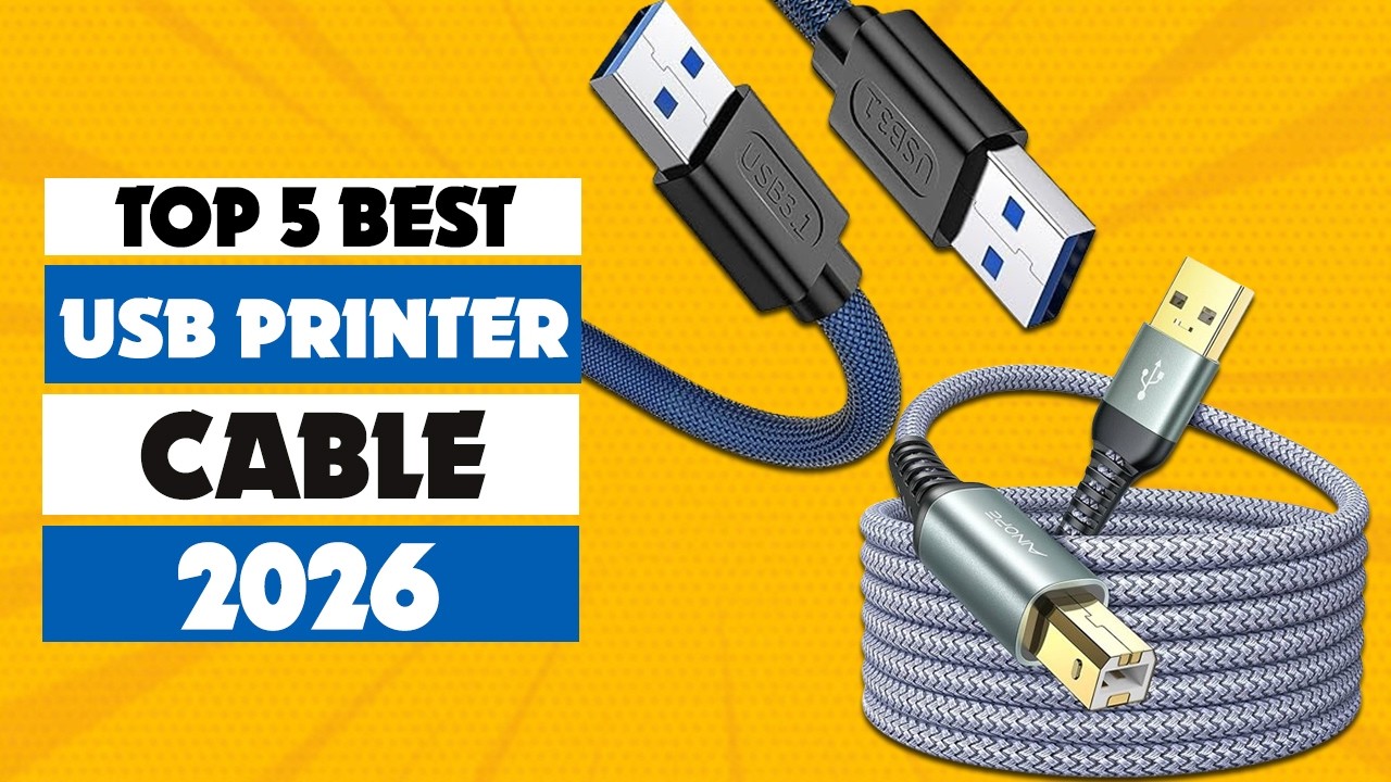 Top 5 Best USB Printer Cable 2026 | Best Cable for Data Transfer.
