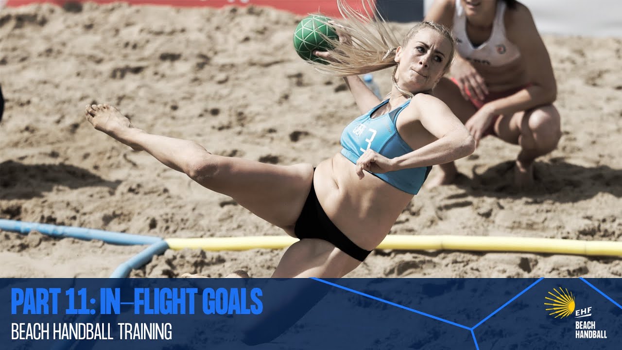 Beach handball training part 11: In-flight goals