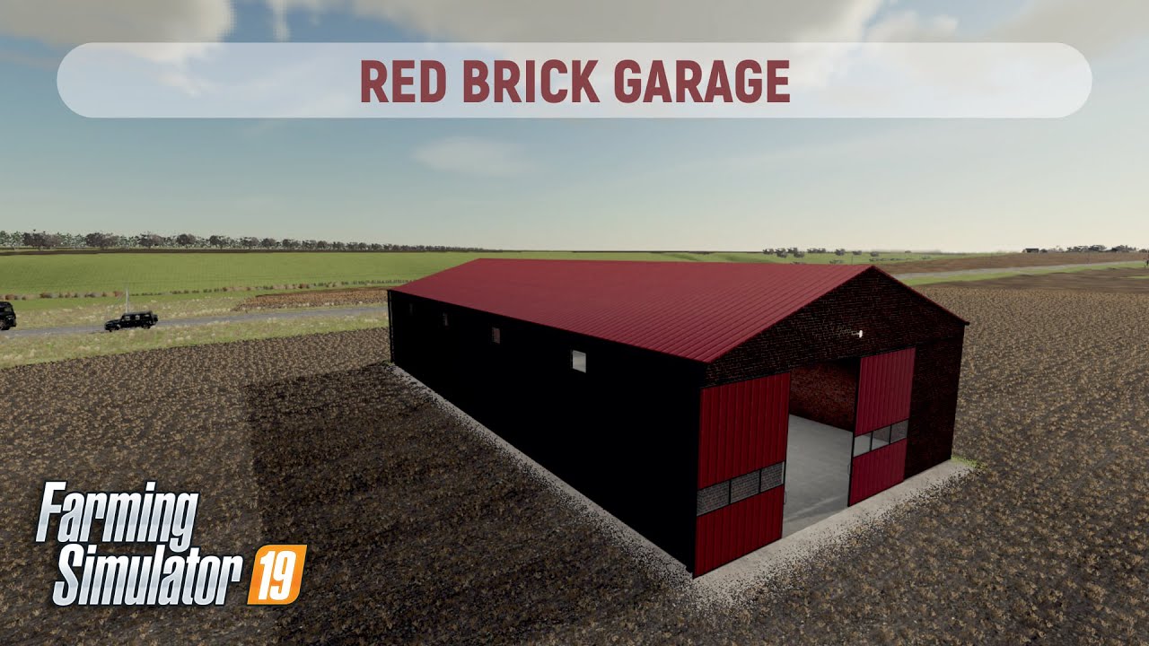 [FS19 v1.7.1] Red Brick Garage (v1.0.1)