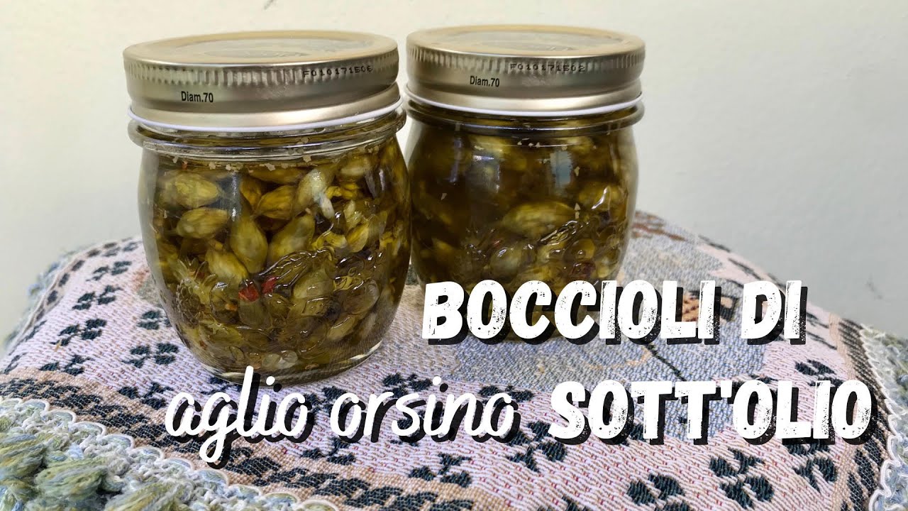 BOCCIOLI DI AGLIO ORSINO SOTT'OLIO - AUTOPRODUZIONI