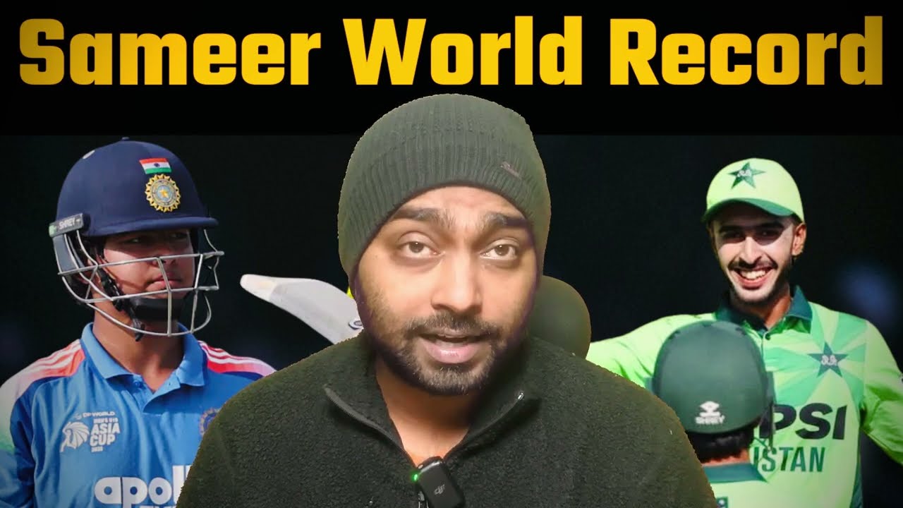 Sameer Minhas Breaks Vaibhav Suryavanshi Record | Fastest Youth ODI Century in 42 Balls vs Zimbabwe 