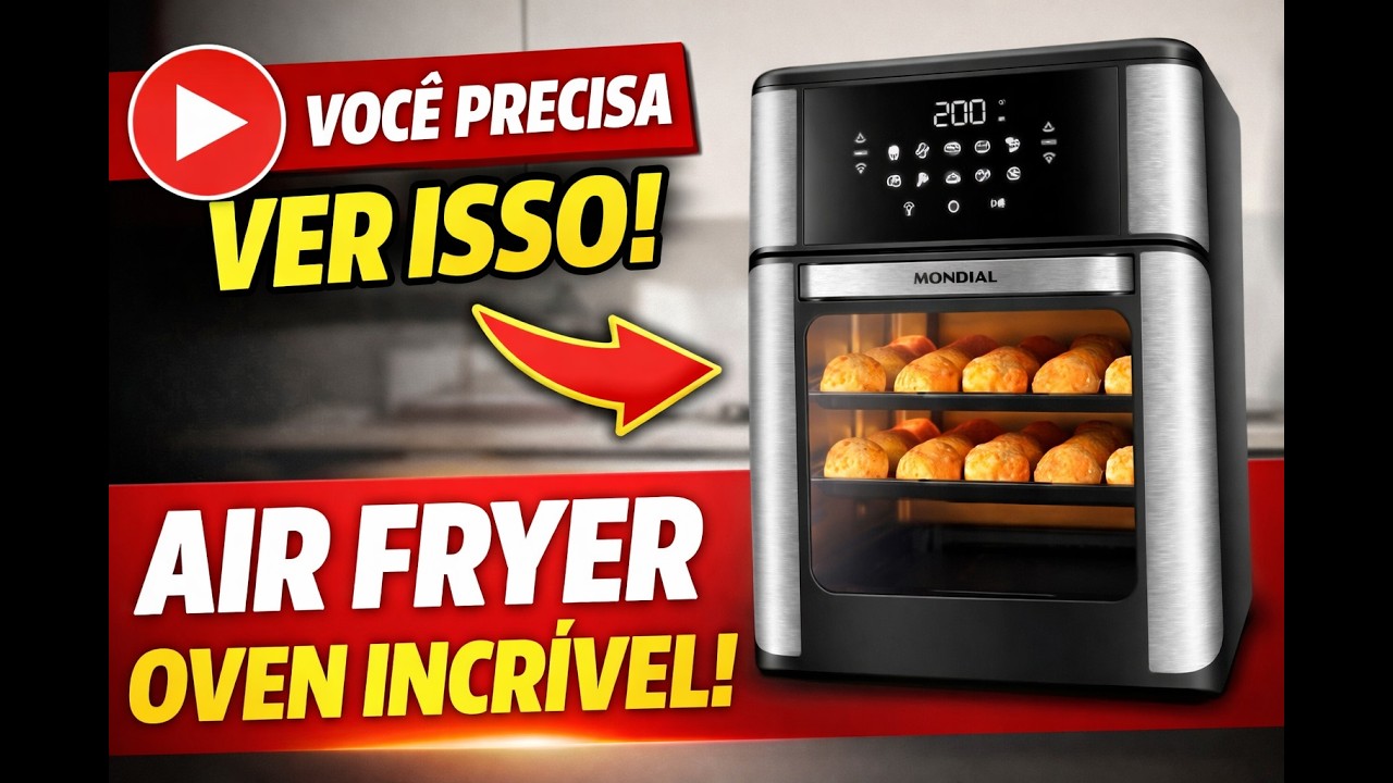 Air Fryer Mondial 12L: Gigante e Potente! Mas é Boa Mesmo?